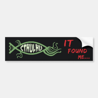 Cthulhu Fish Bumper Sticker - Lovecraft