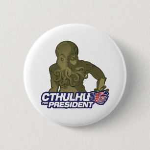 Cthulhu for President Button