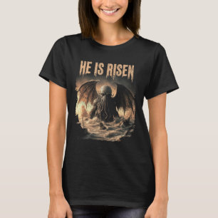 Cthulhu, He Is Risen, Vintage Easter Horror Cthulh T-Shirt