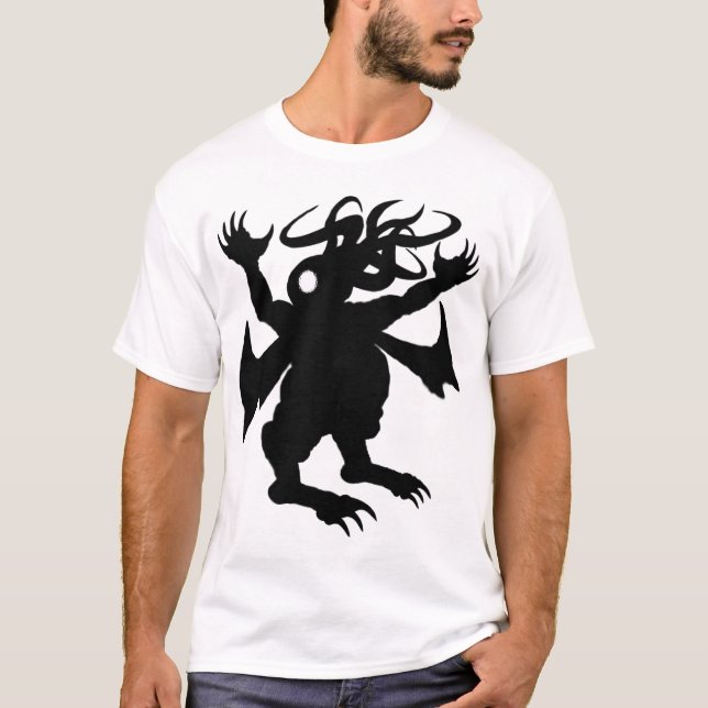 Cthulhu in Black T-Shirt (Front)