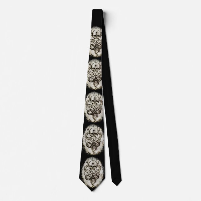 Cthulhu Kraken Neck Tie (Front)