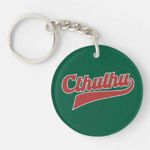 Cthulhu League Script – Vintage Eldritch Lettering Keychain