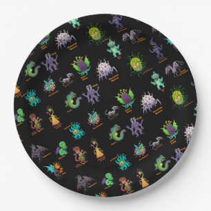 Cthulhu Lovecraft Mythos Chibi Bestiary Paper Plate