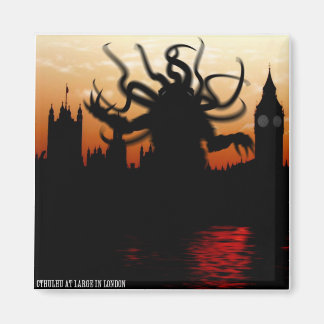 Cthulhu Loves London Magnet