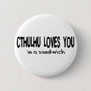 Cthulhu Loves You 2 Inch Round Button