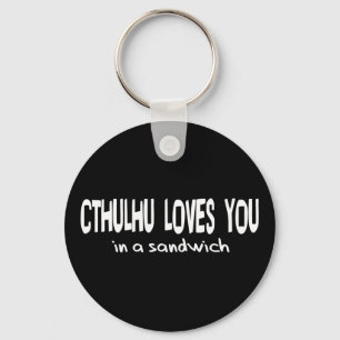 Cthulhu Loves You Keychain