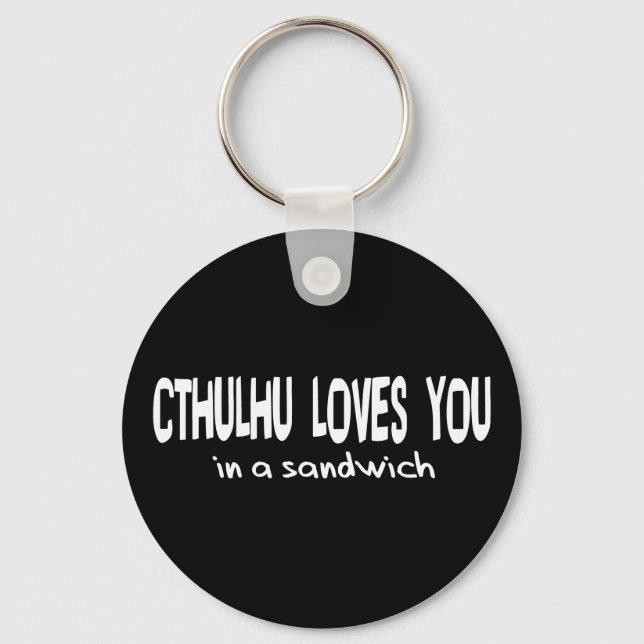 Cthulhu Loves You Keychain (Front)