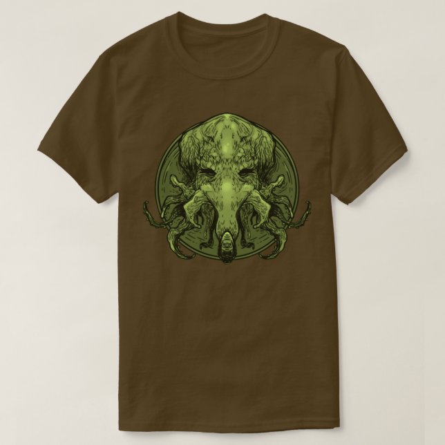 Cthulhu Medallion T-Shirt (Design Front)