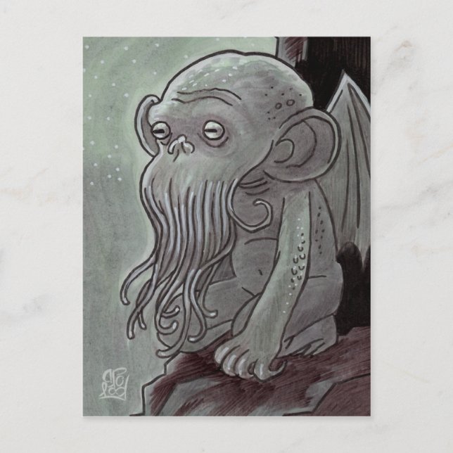 Cthulhu Monkey Postcards (Front)