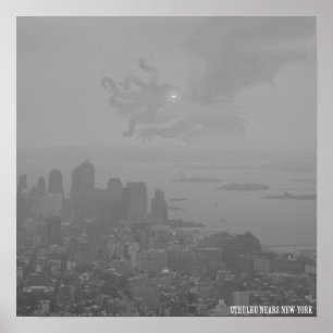 Cthulhu Nears New York Poster