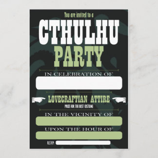 Cthulhu Party Invitations