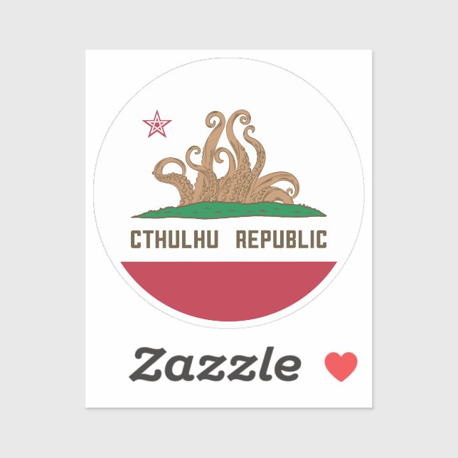 Cthulhu Republic California Flag Lovecraft (Sheet)