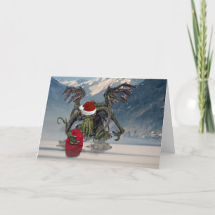 Cthulhu Santa Holiday Card