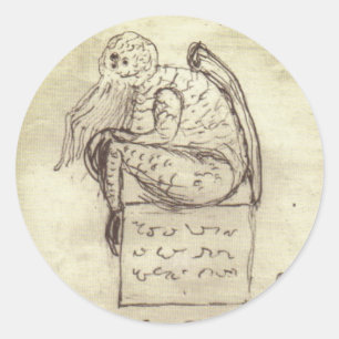 Cthulhu sketch by Lovecraft Classic Round Sticker