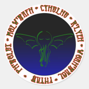 Cthulhu Sleeps - Sticker rond