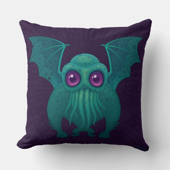 Cthulhu Throw Pillow (Front)