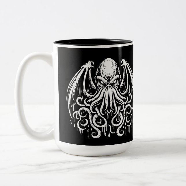 Cthulhu Two-Tone Coffee Mug (Left)
