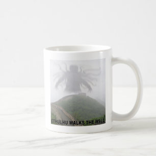 Cthulhu walks the great wall of China Coffee Mug
