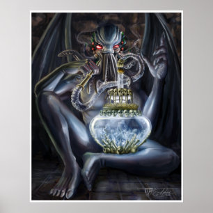 Cthulhu's Hooka V2 Poster