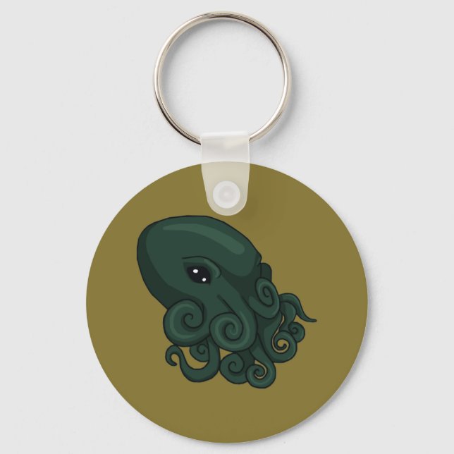 Cthulu Logo Keychain (Front)