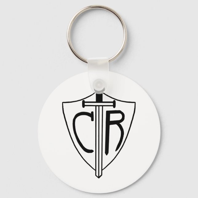 CTR Choose the Right Sword and Shield Keychain (Front)
