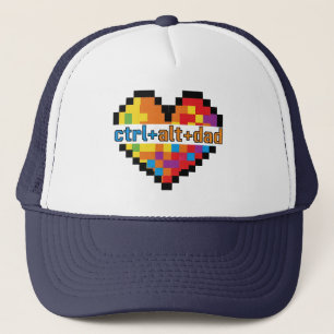 ctrl + alt + dad Geek Dad Trucker Hat