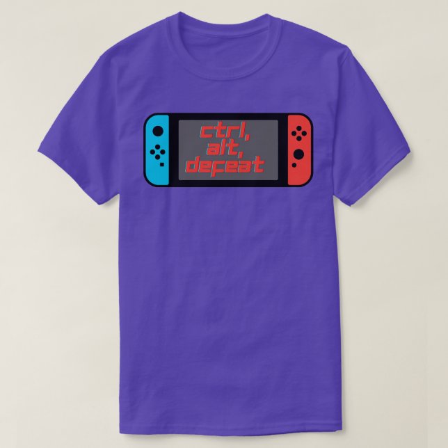 Ctrl Alt Defeat Design T-Shirt (Design Front)