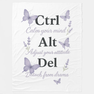 CTRL,ALT,DEL FLEECE BLANKET
