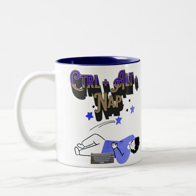 Ctrl + Alt + Nap Mug | Funny Programmer & Nap Love (Left)