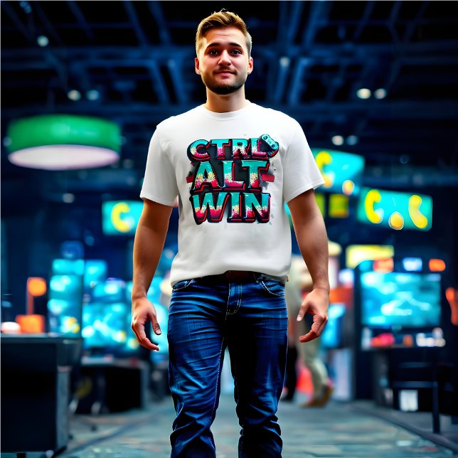 CTRL + ALT = WIN – Funny Tech Meme T-Shirt (Creator Uploaded)