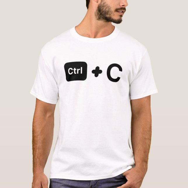 CTRL C CTRL V/Matching Family/Dad Mom And Me/Funny T-Shirt (Front)