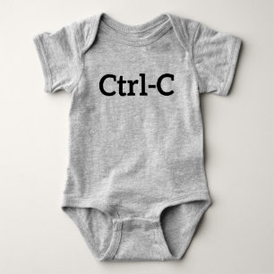 Ctrl-C Twins Baby Bodysuit