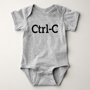 Ctrl-C Twins Baby Bodysuit