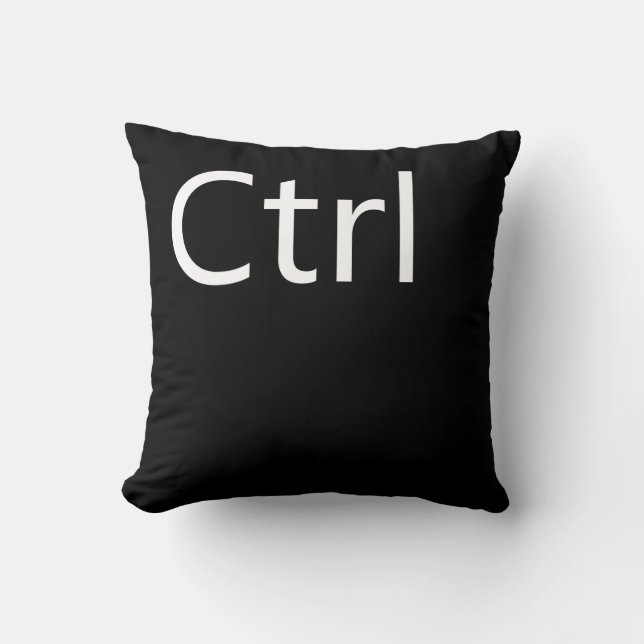 CTRL - ctrl alt del pillow for sofa cussion (Front)