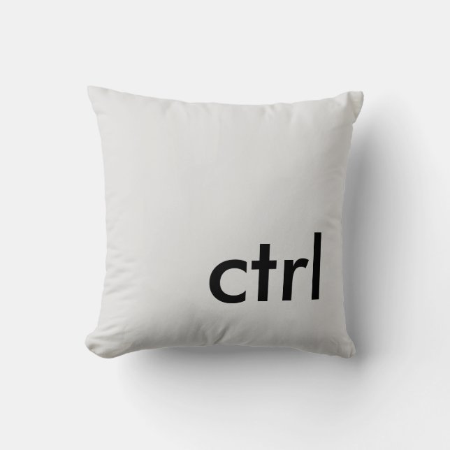 ctrl throw pillow (Front)