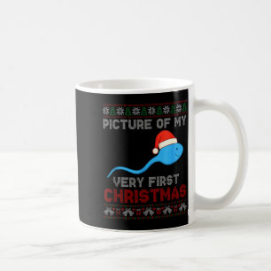 Cture Of My Very First Christmas Joke Funny Xmas  Coffee Mug