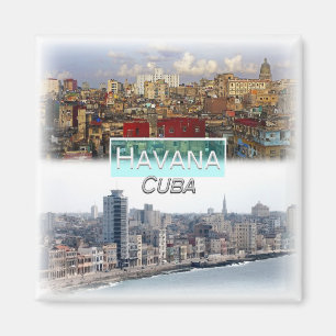 CU0016 America, Cuba, Havana, Fridge Magnet