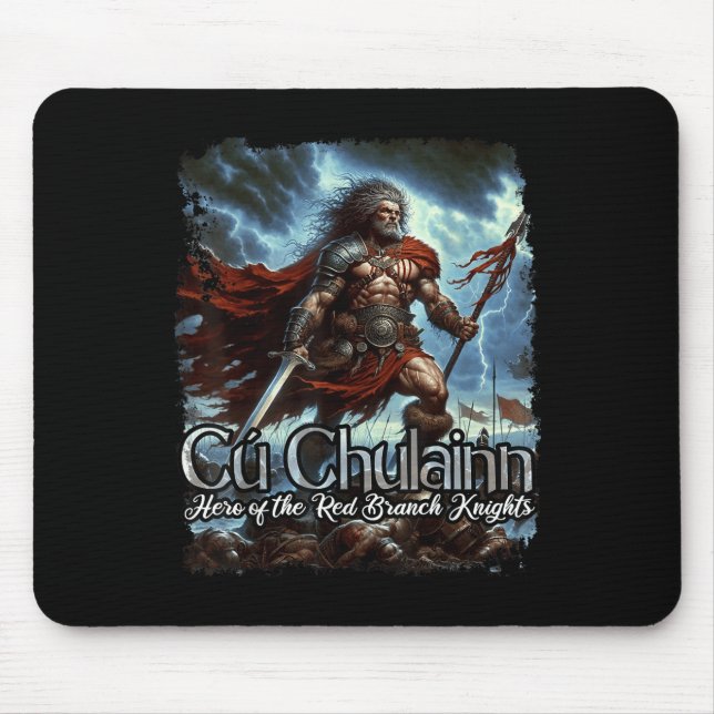 Cu Chulainn Celtic Irish Mythology War God  Mouse Pad (Front)