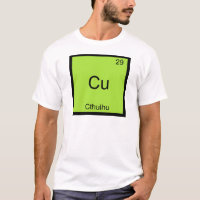Cu - Cthulhu Funny Chemistry Element Symbol Tee