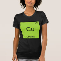 Cu - Cthulhu Funny Chemistry Element Symbol Tee