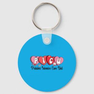 Cu Nurse Valentine Heart Pediatric Intensive Care Keychain