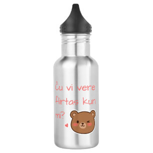 Ĉu vi vere flirtas kun mi? 532 ml water bottle