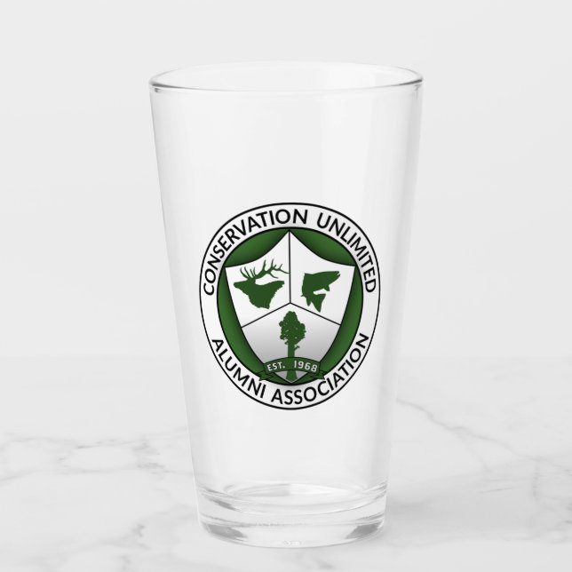 CUAA Logo Pint Glass (Front)