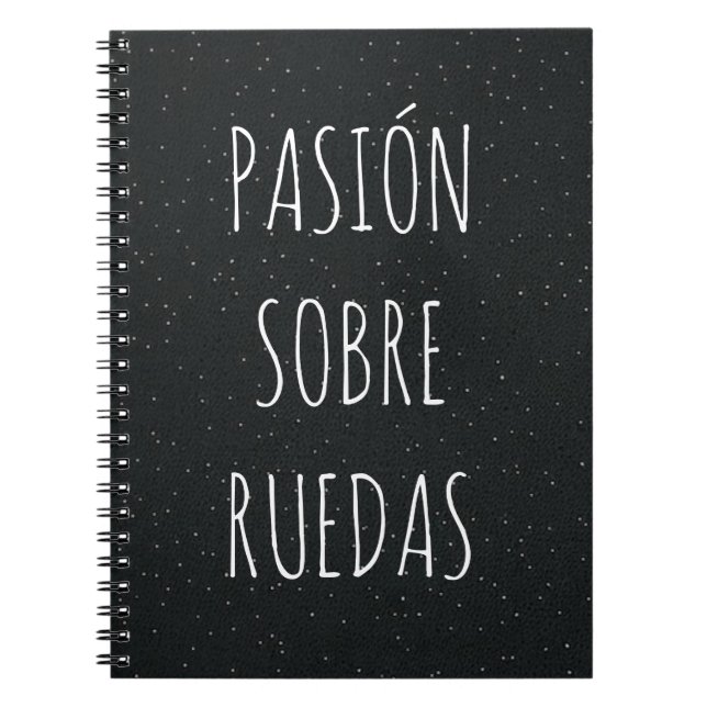 Cuaderno con frase del mundo del motor  notebook (Front)