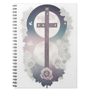 Cuaderno cross tattoo flower 30 notebook