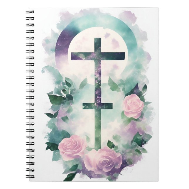 Cuaderno cross tattoo flower 32 notebook (Front)
