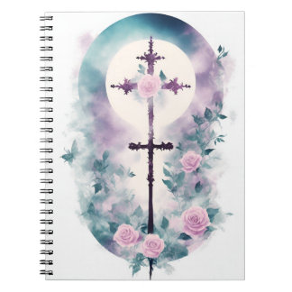 Cuaderno cross tattoo flower 33 notebook
