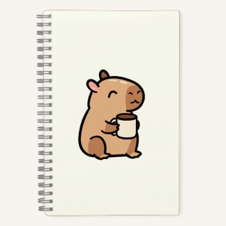 Cuaderno Cuadriculado Capybara with Mug Grid Notebook