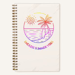 Cuaderno Cuadriculado Endless Summer Vibes Gridded Notebook