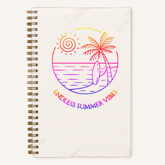 Cuaderno Cuadriculado Endless Summer Vibes Gridded Notebook